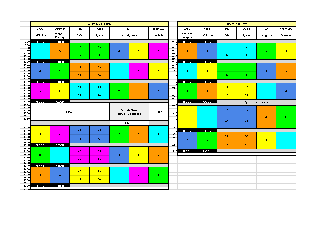 TRR Seminar Schedule
